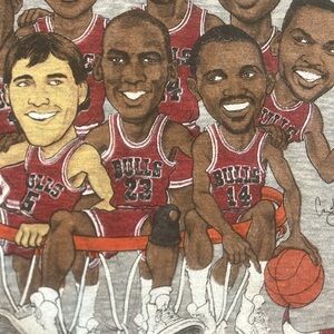 Vintage 90s Chicago Bulls 1997 NBA  T Shirt